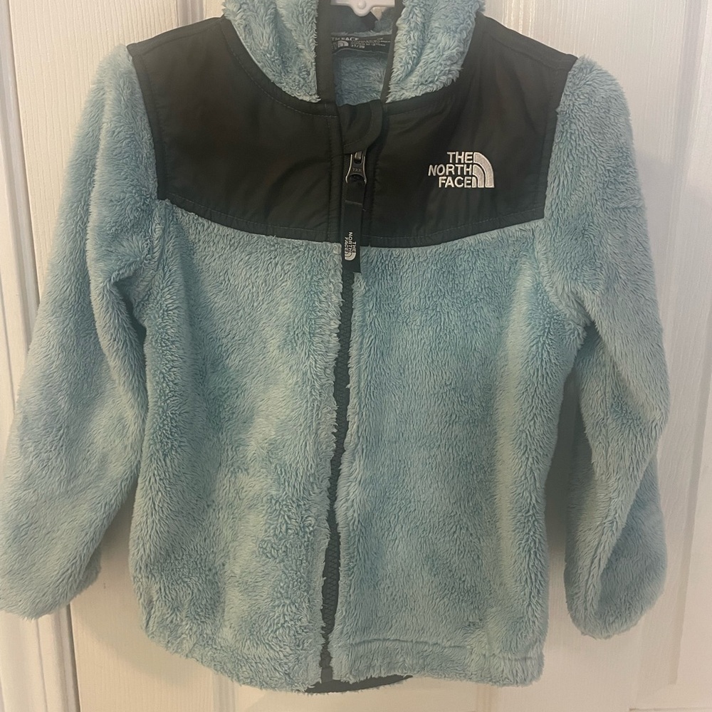 The North Face Light Blue and Black Toddler Jacket